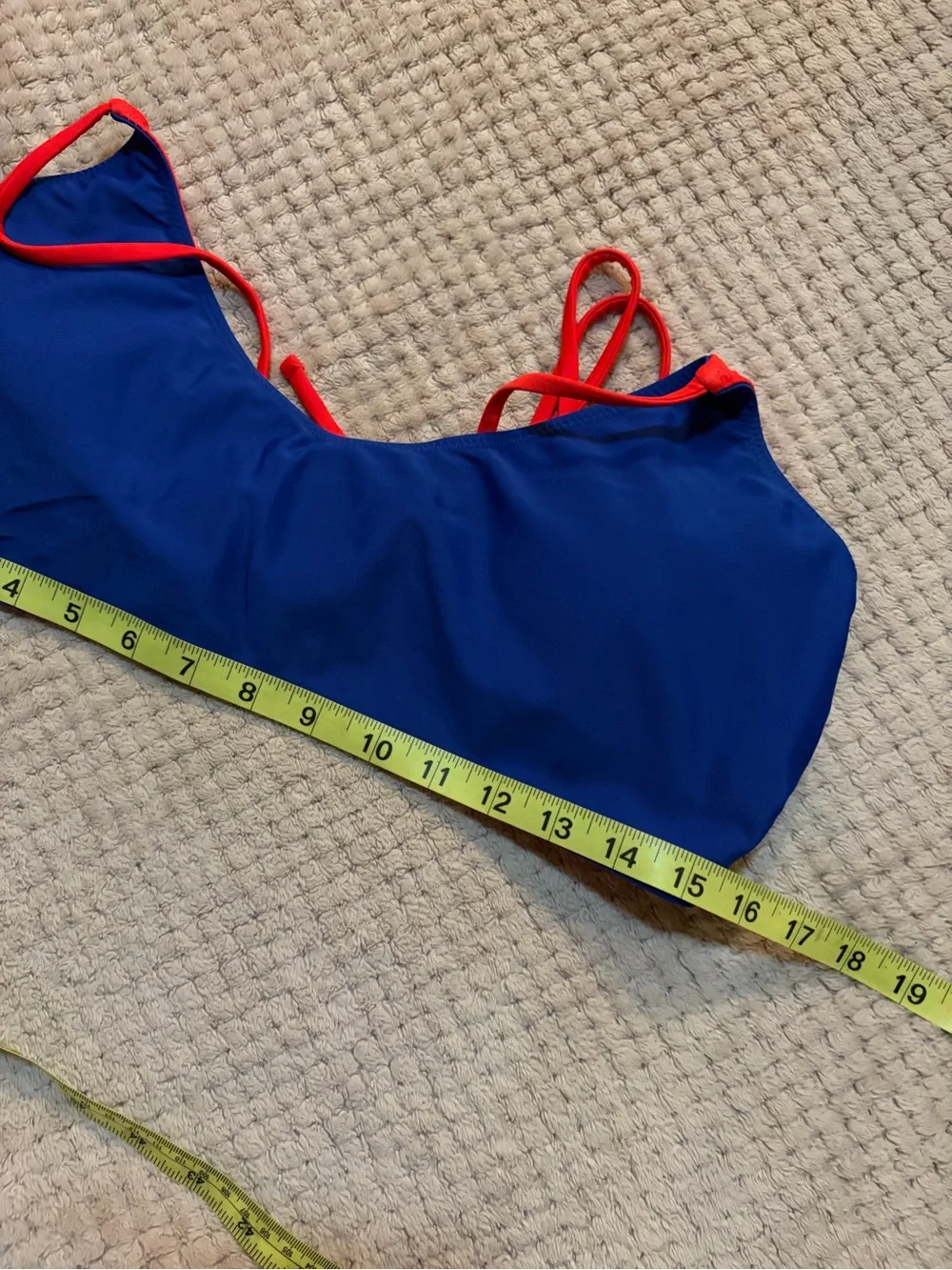 Polo by Ralph Lauren Red and Blue Girls Two-Piece Swim Set